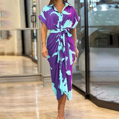 NIVANOO | Robe Chemise Ceinturée