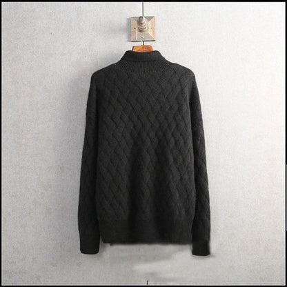 NIVANOO | Pull Col Roulé Épais en Maille Douce