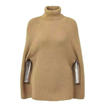 NIVANOO | Pull Cape Décontracté à Col Haut