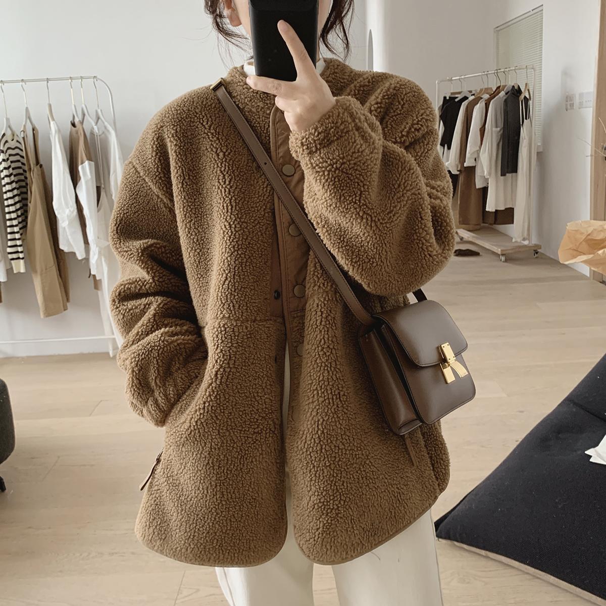 NIVANOO | Manteau Douillet en Laine d’Agneau